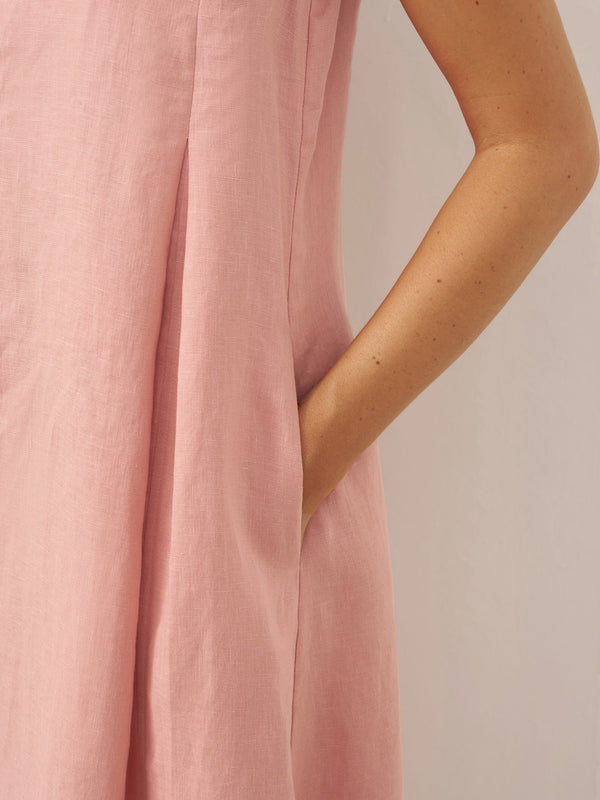 Vestido largo de lino Lily