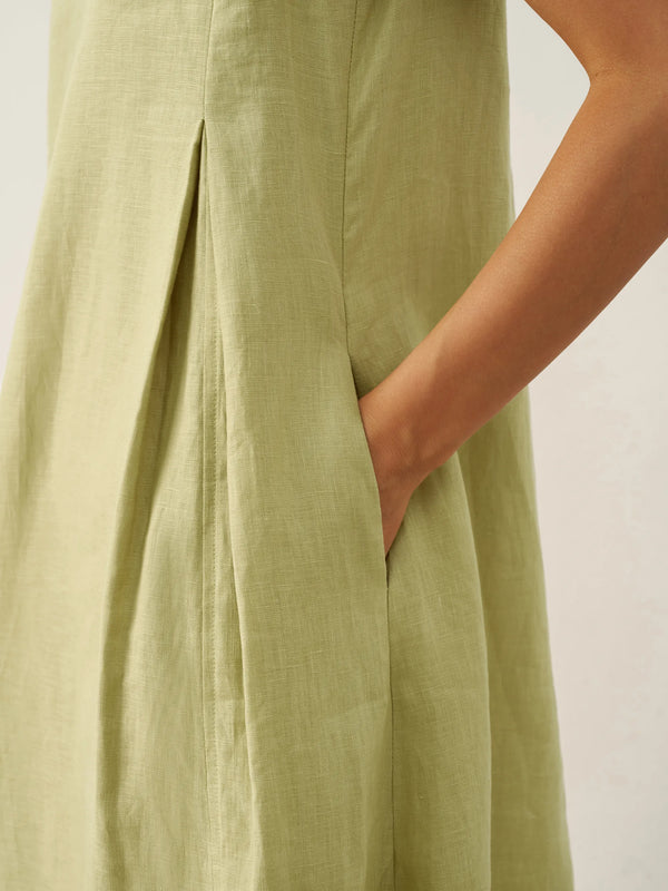 Vestido largo de lino Lily