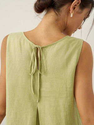 Vestido largo de lino Lily