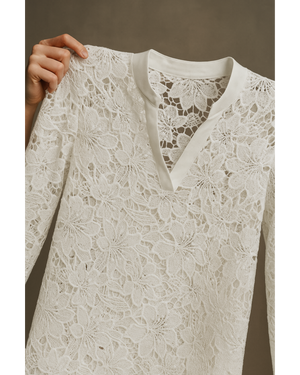 Elvira | Vestido largo de encaje lujoso