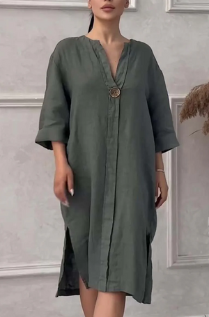 Vestido de Lino Natural