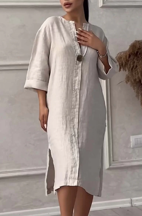 Vestido de Lino Natural