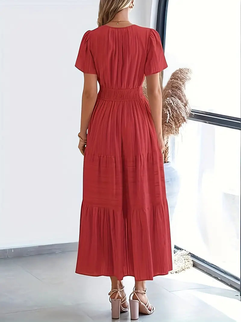 Vestido Largo de Volantes – Chic de Verano