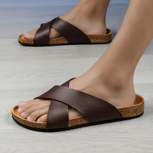 Sandalias Con Correas Cruzadas