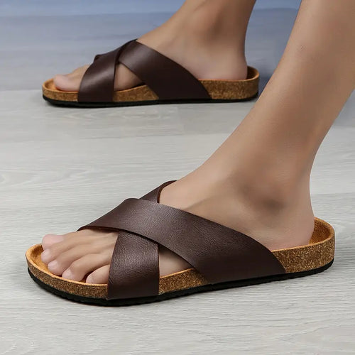 Sandalias Con Correas Cruzadas