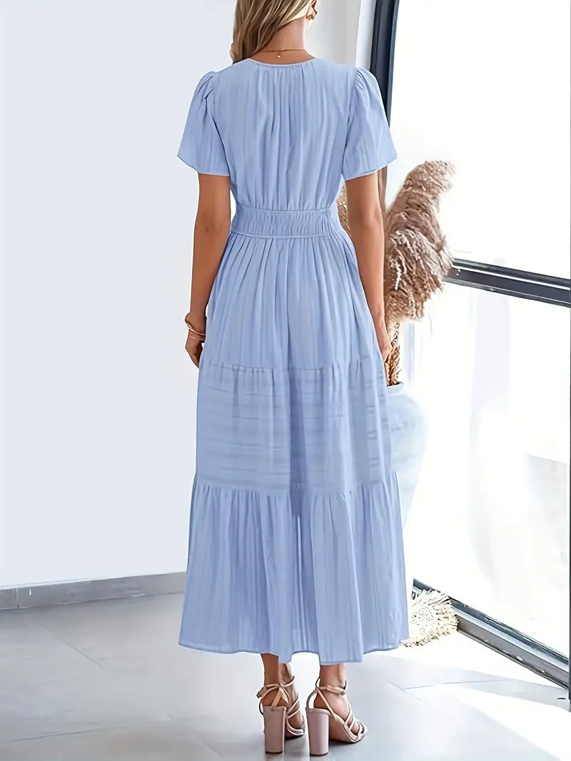 Vestido Largo de Volantes – Chic de Verano