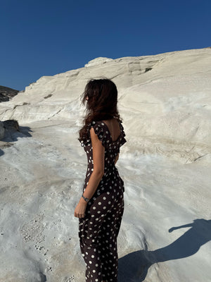 Vestido Luna Con Lunares