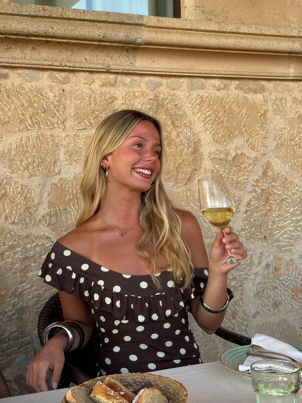 Vestido Luna Con Lunares