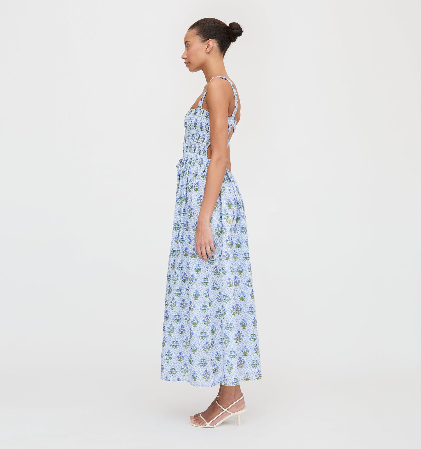 Vestido Anita Nap - Estampado de bloques azules