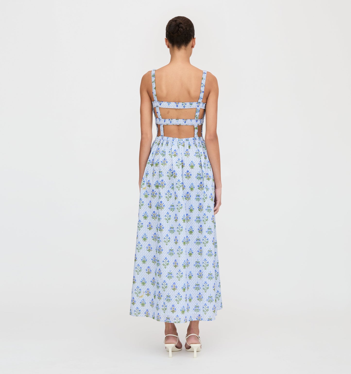 Vestido Anita Nap - Estampado de bloques azules