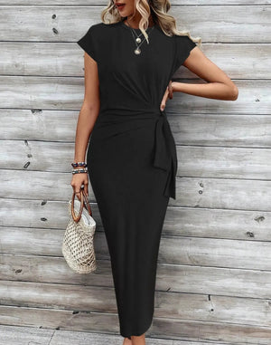 Vestido Chic Largo De Rayas