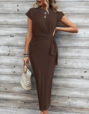 Vestido Chic Largo De Rayas