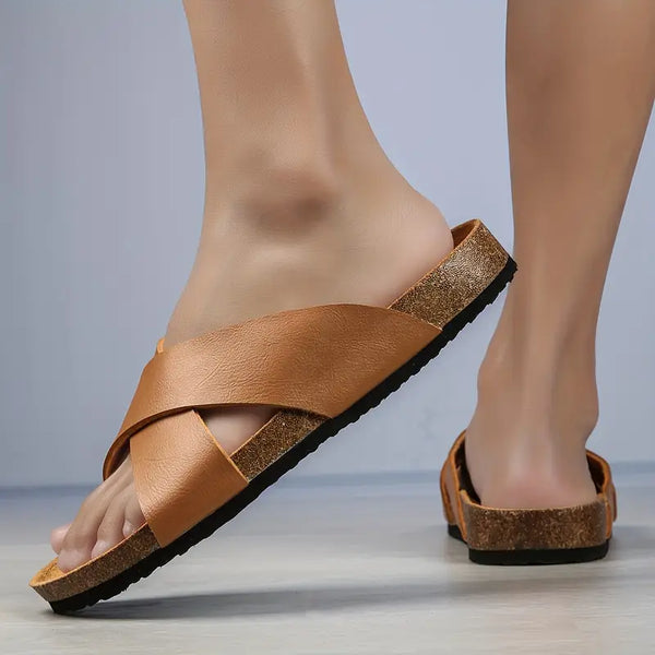 Sandalias Con Correas Cruzadas