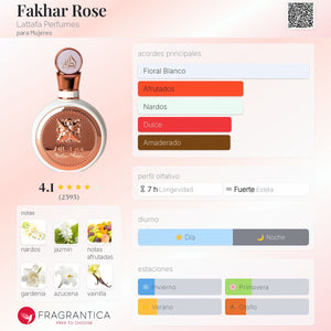 Fakhar Rose Lattafa Perfumes para Mujeres