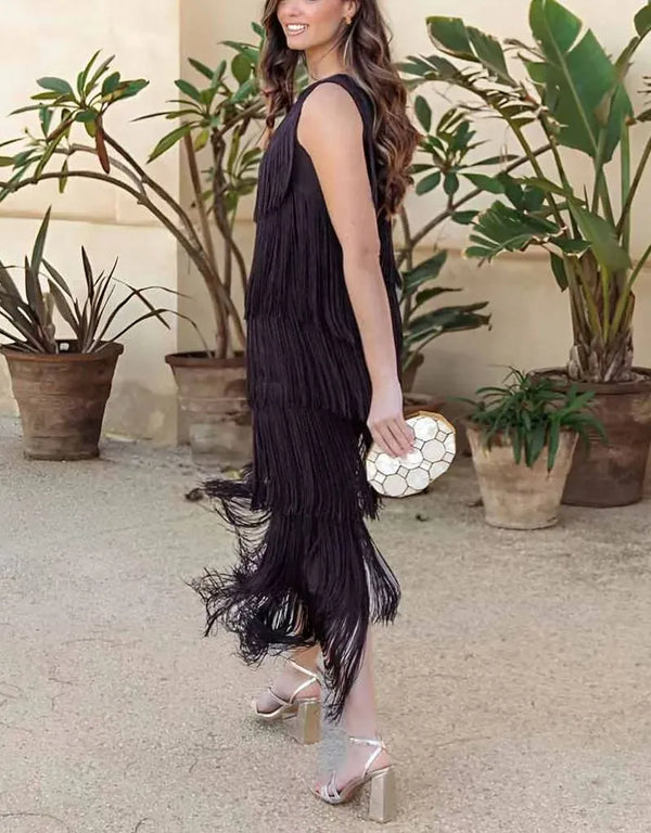 Vestido de Flecos Fiona