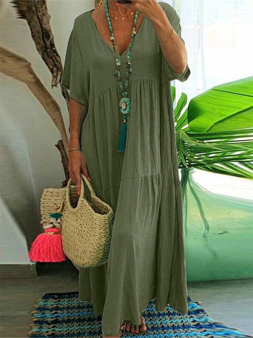 Vestido Boho Suelto De Verano