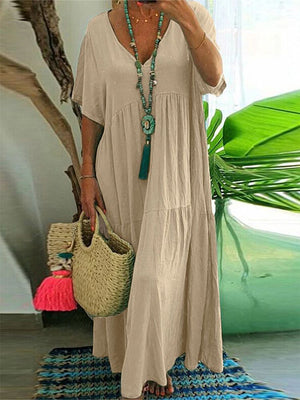 Vestido Boho Suelto De Verano