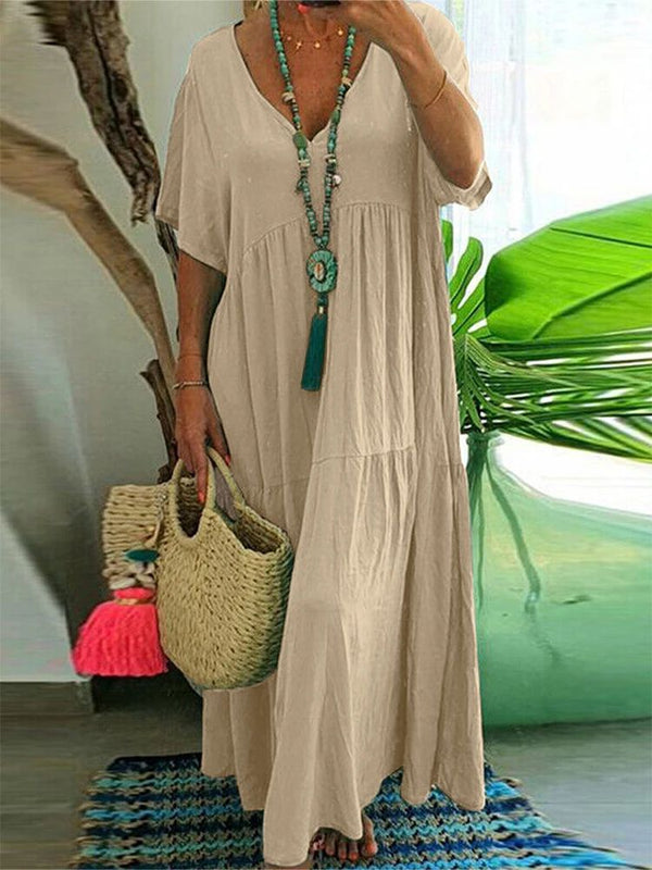 Vestido Boho Suelto De Verano
