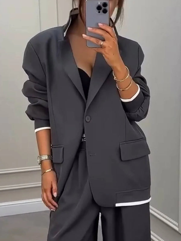 Conjunto Blazer estilo deportivo