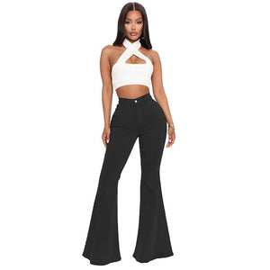 Flare Sofía | Pantalón Stretch de Cintura Alta