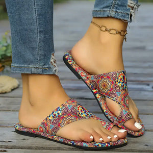 Sandalias planas ortopédicas livianas