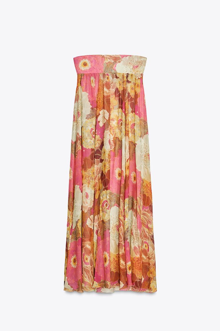 Isola | Vestido Largo Con Estampado Floral