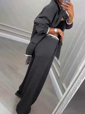 Conjunto Blazer estilo deportivo