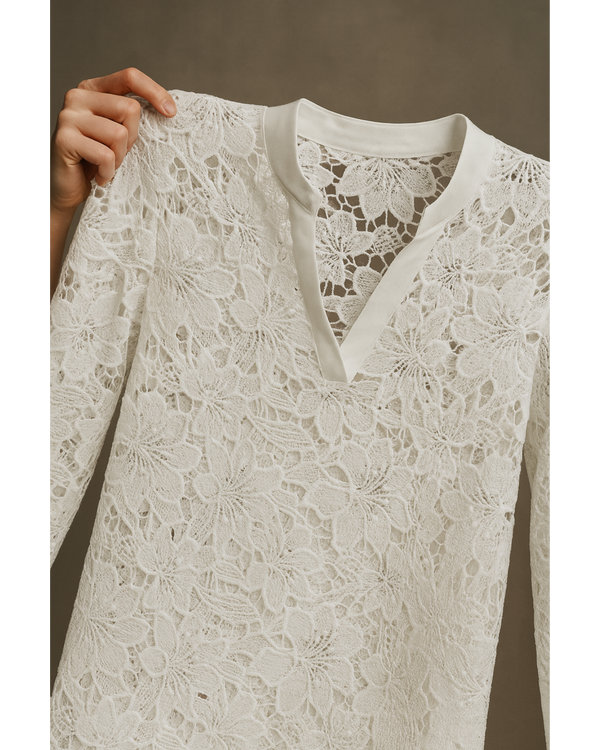 Elvira | Vestido largo de encaje lujoso