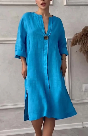 Vestido de Lino Natural