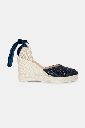 Alpargata Brillo azul marino Olivia