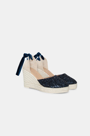 Alpargata Brillo azul marino Olivia