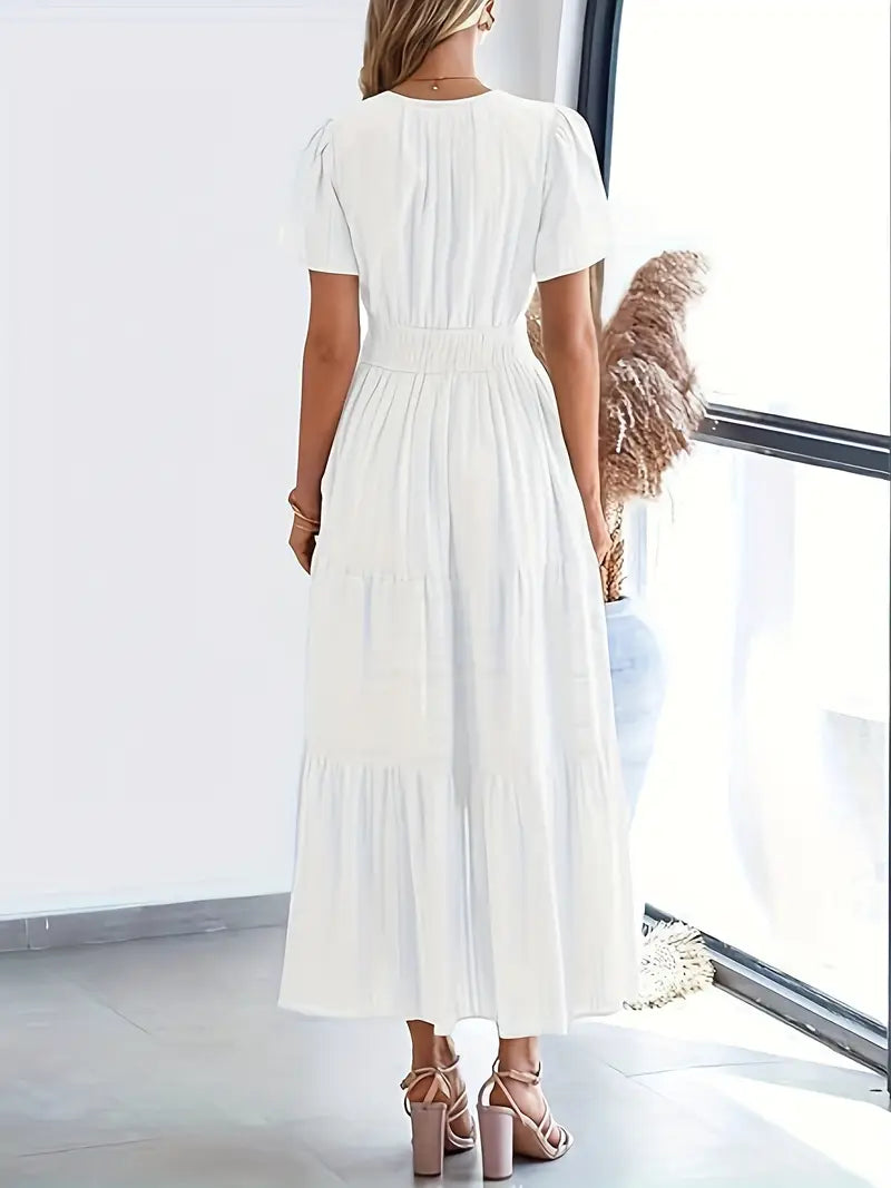 Vestido Largo de Volantes – Chic de Verano