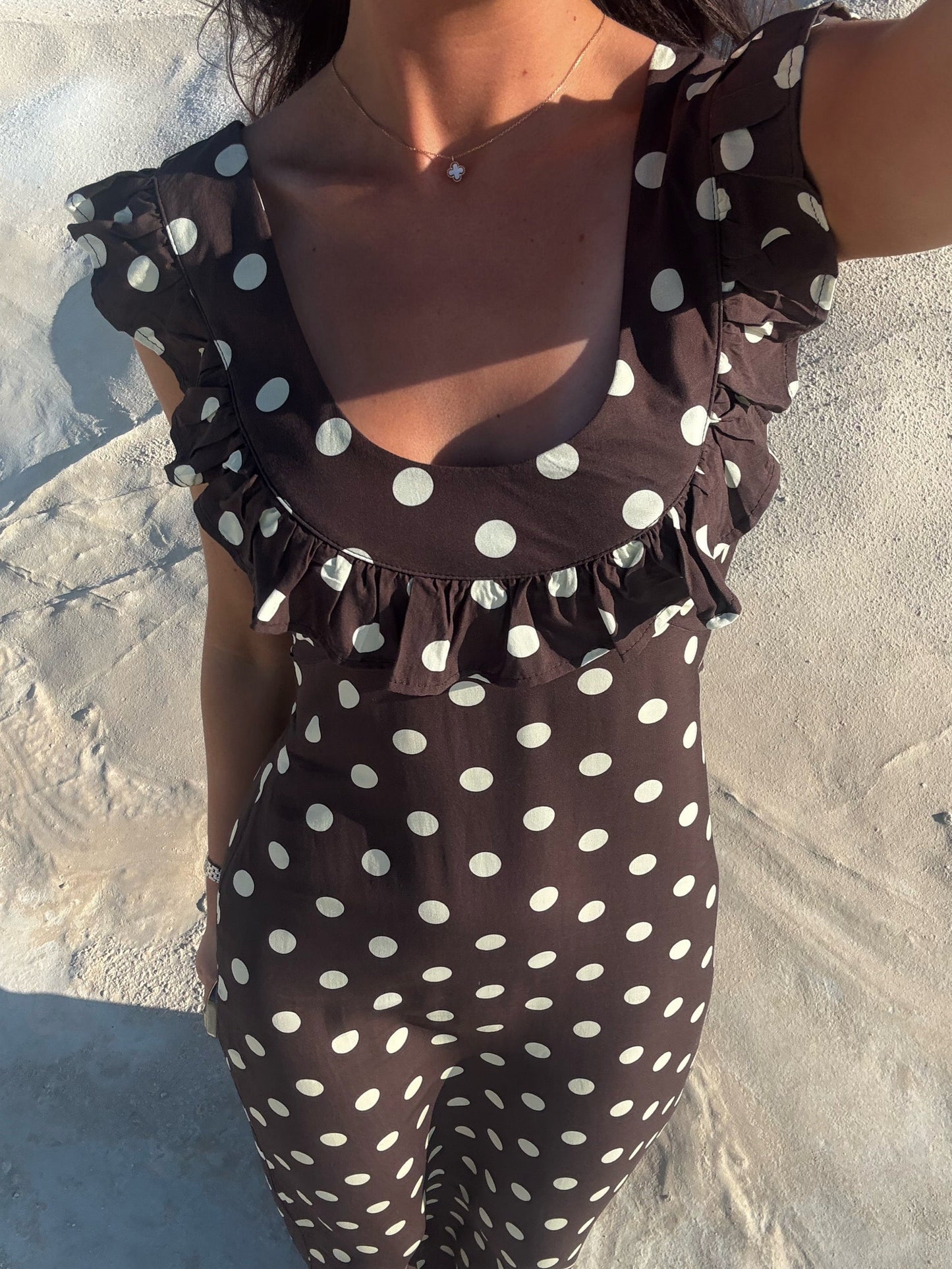 Vestido Luna Con Lunares