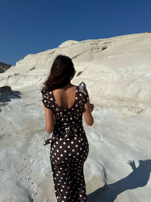 Vestido Luna Con Lunares