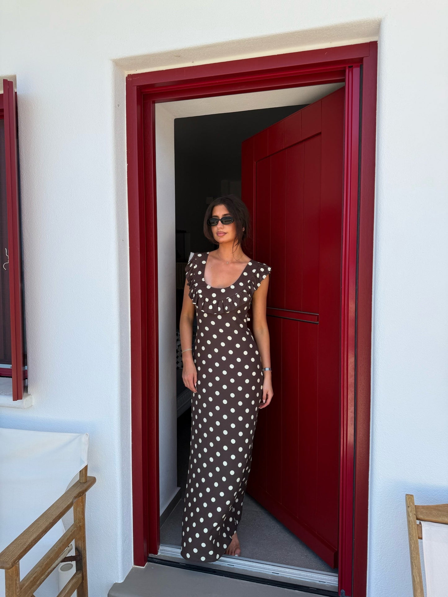Vestido Luna Con Lunares
