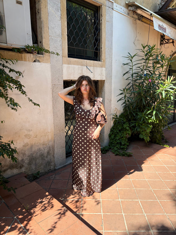 Vestido Luna Con Lunares