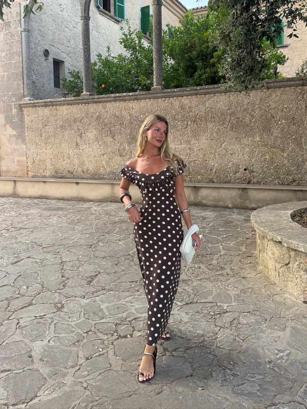 Vestido Luna Con Lunares