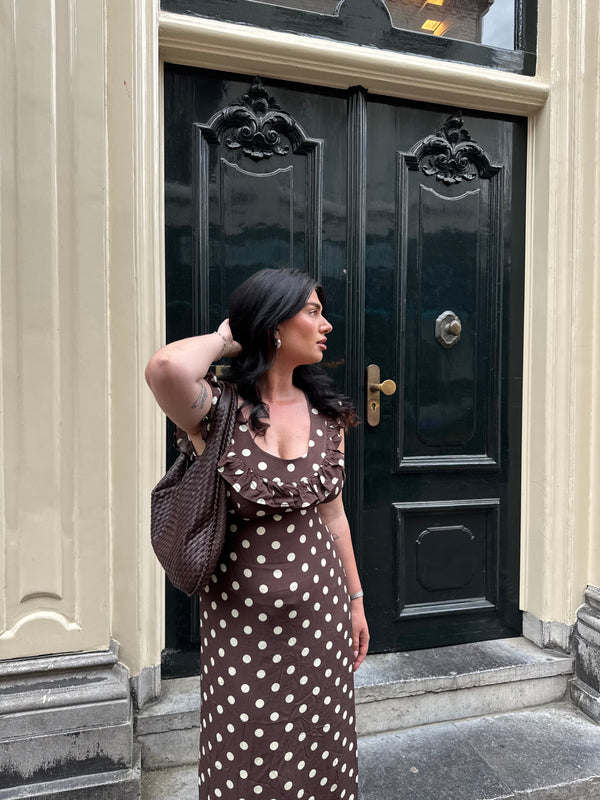 Vestido Luna Con Lunares