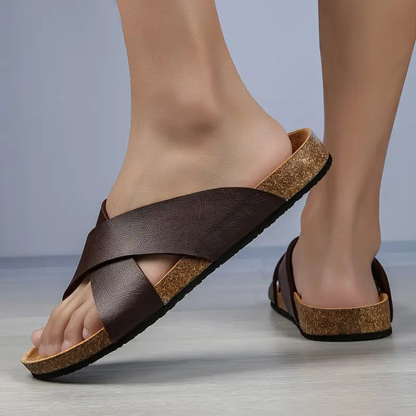 Sandalias Con Correas Cruzadas