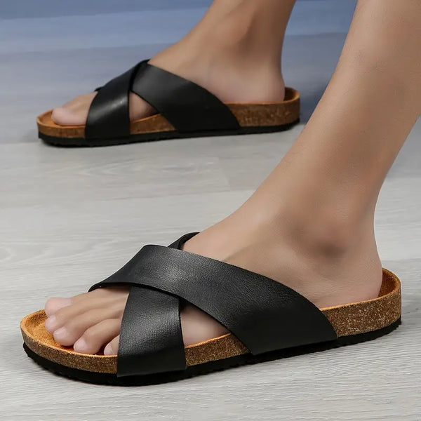 Sandalias Con Correas Cruzadas