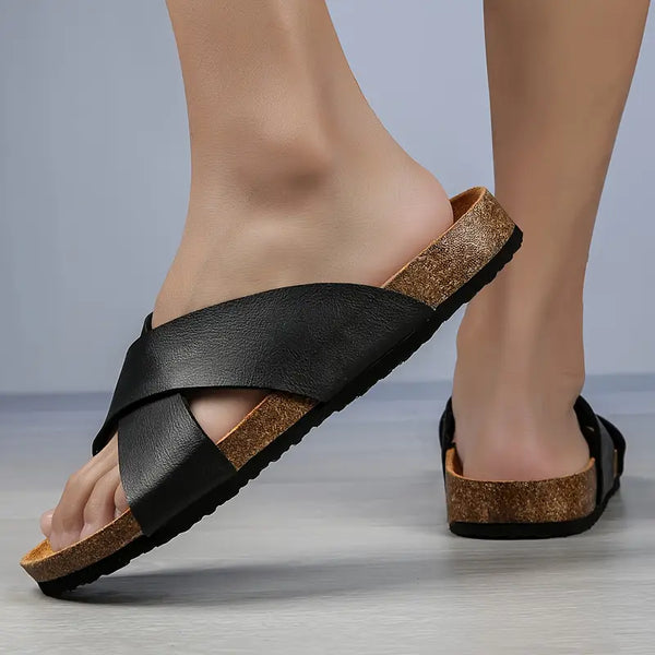 Sandalias Con Correas Cruzadas