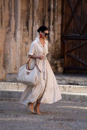 Vestido Igone Lino Beige