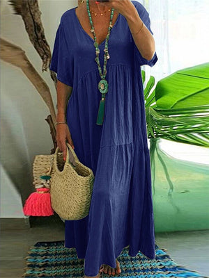 Vestido Boho Suelto De Verano