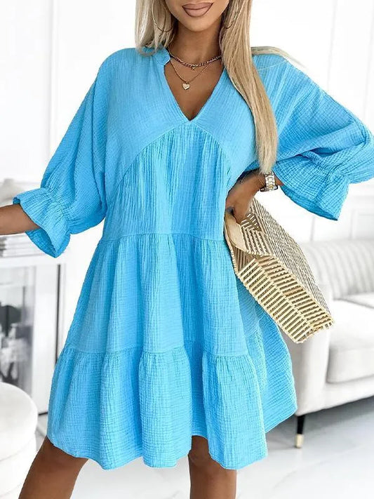 Isabela | Vestido Multicolor de Corte Suelto