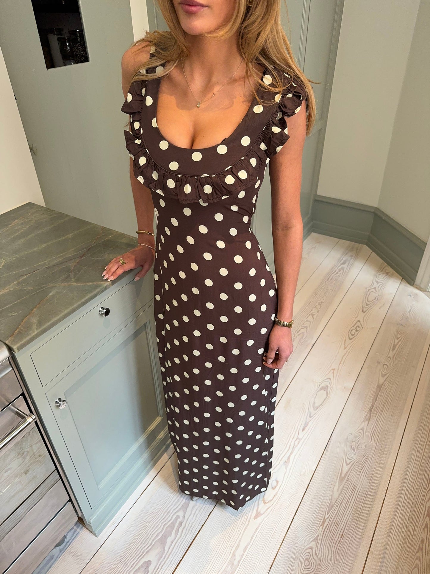 Vestido Luna Con Lunares