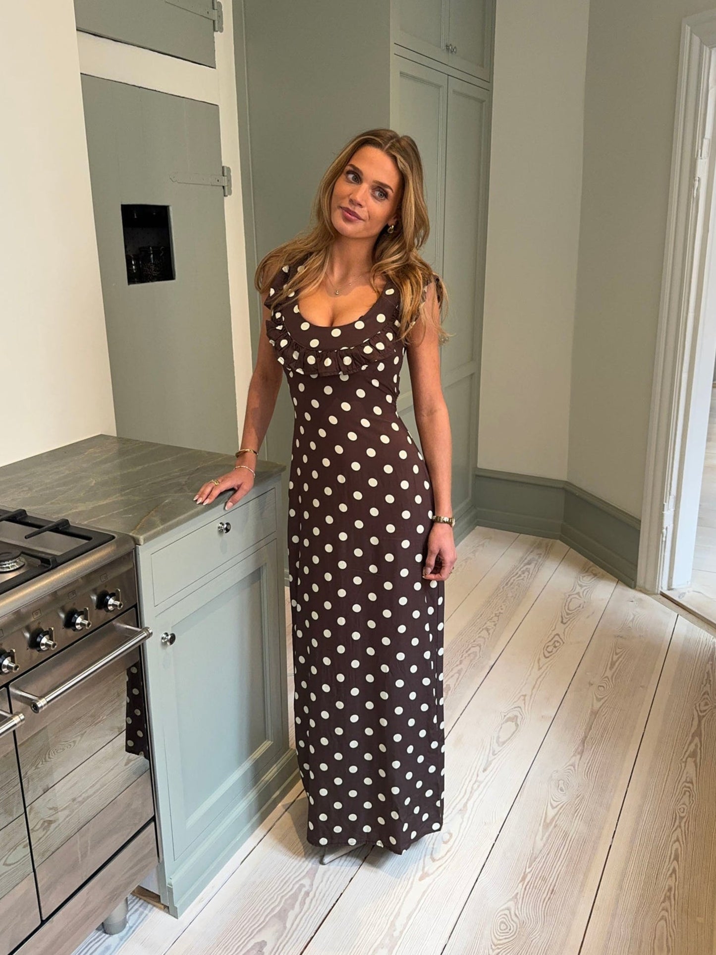 Vestido Luna Con Lunares