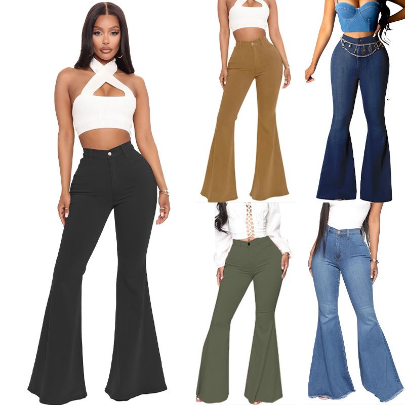 Flare Sofía | Pantalón Stretch de Cintura Alta