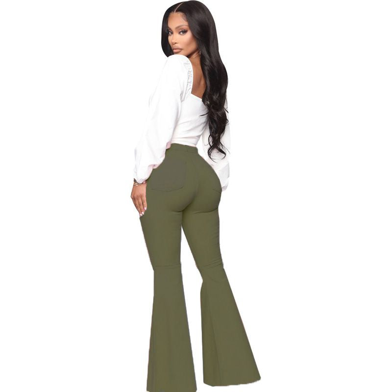 Flare Sofía | Pantalón Stretch de Cintura Alta