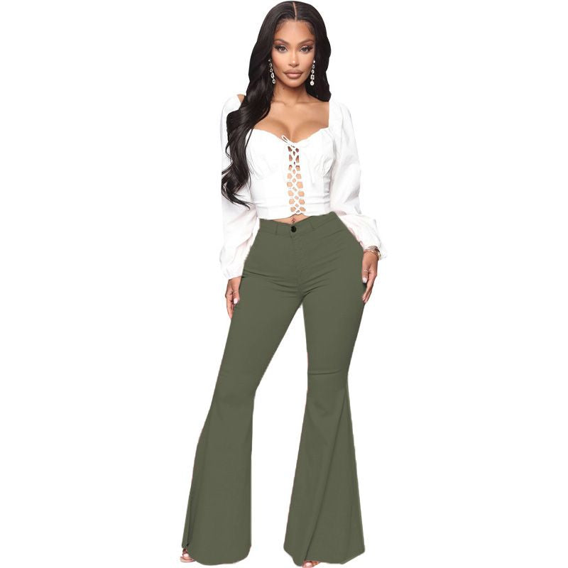 Flare Sofía | Pantalón Stretch de Cintura Alta