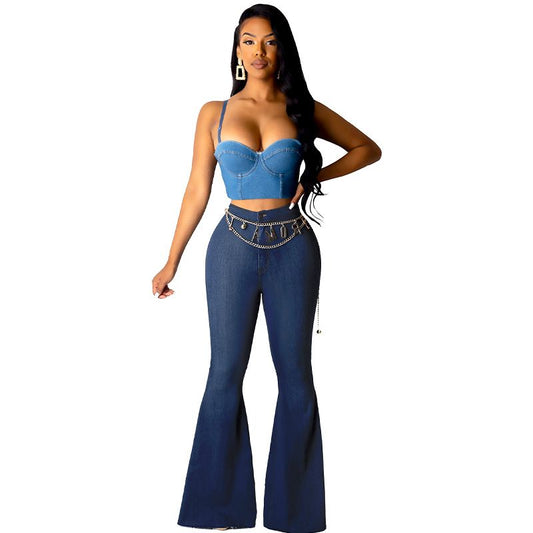 Flare Sofía | Pantalón Stretch de Cintura Alta